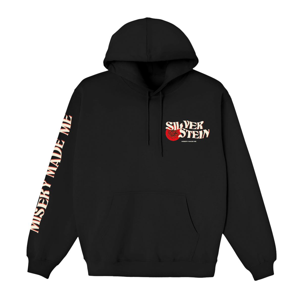 stein】Over Sleeve Fixxed Fleece Jacket Rose Hoodie – Silverstein