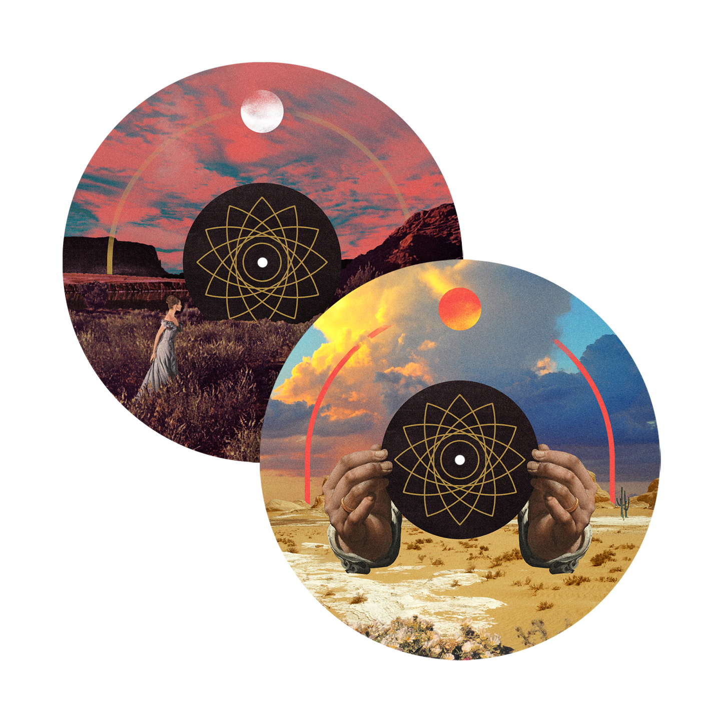 Antibloom/ Pink Moon Double Sided Slipmats