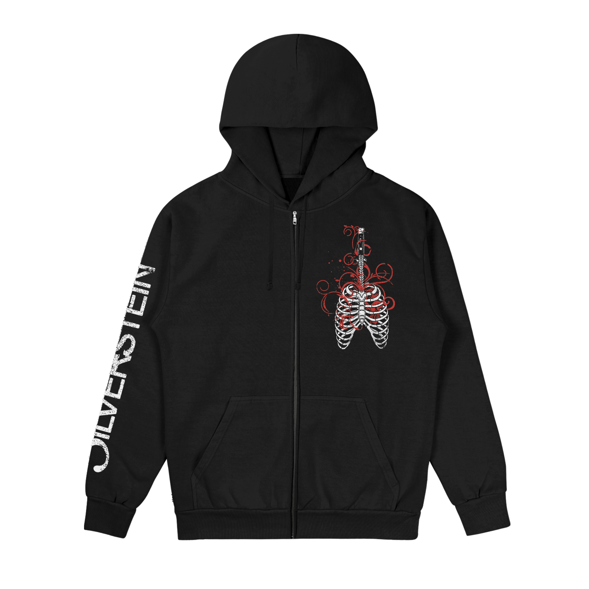 Early 2000s Knife Zip-Up Hoodie – Silverstein Early 2000s Knife Zip-Up Hoodie – Silverstein