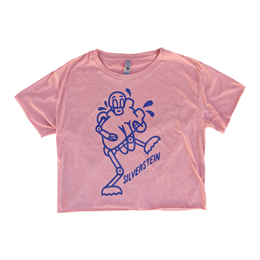 Robot Pink Croptop Tee